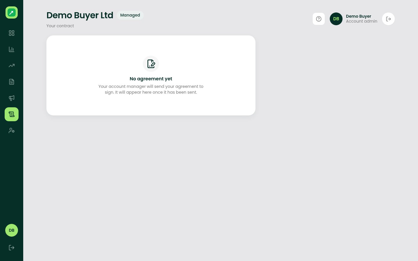 Agreement at desktop width