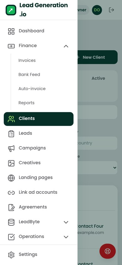 Clients at mobile width